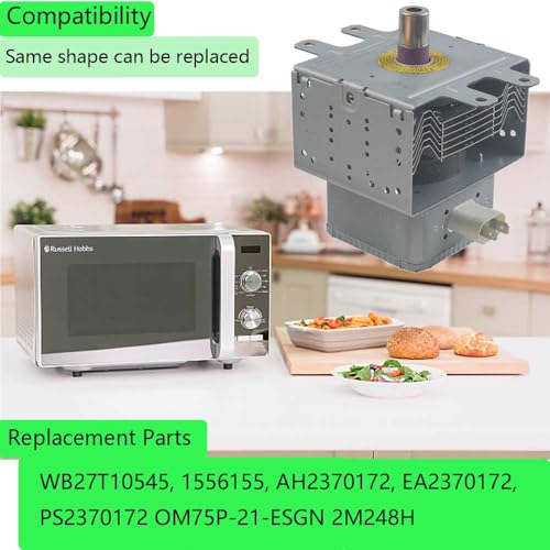 New WB27X11079 Magnetron for GE Microwave Oven Repair Part Replace AP4484347, WB27T10545, 1556155, AH2370172, EA2370172, PS2370172 OM75P-21-ESGN 2M248H Magnetron - Image 7