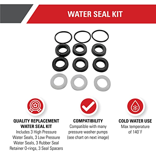 Simpson Replacement Water Seal Kit for Pressure Washer Pumps - Image 6