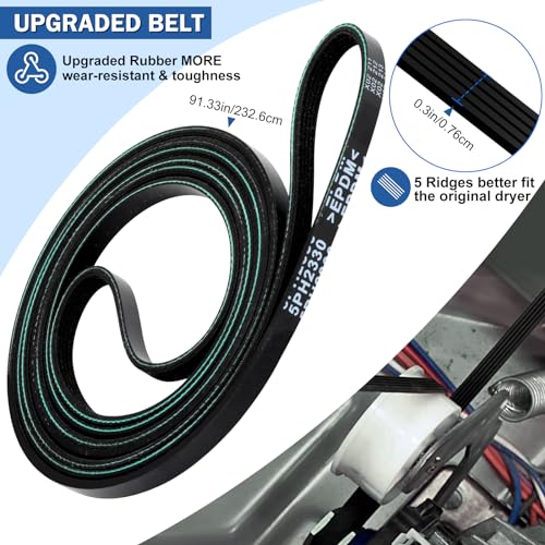 Valchoose Upgraded Maytag Dryer Drum Roller Kit, Replacement Components - Image 3