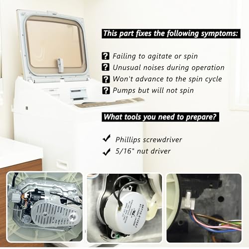 ZNTVW W10913953 W11481722 49tyz-e120a1 Washer Shifter Actuator - Image 4