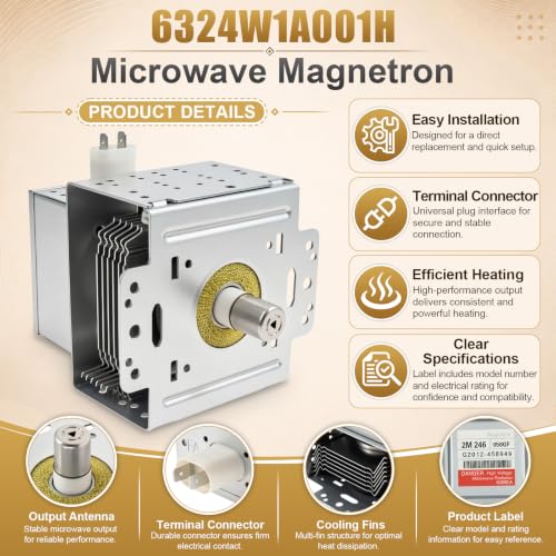 2M246 050GF 6324W1A001L Microwave Magnetron Compatible with LG - Image 7