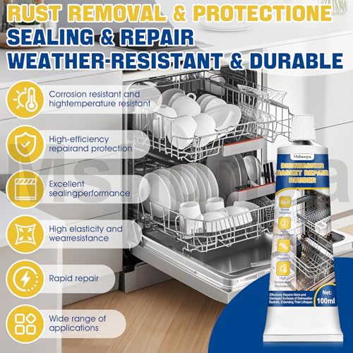 3.38 Oz Dishwasher Rack Repair Kit, High Low Temperature Pressure Resistant - Image 4