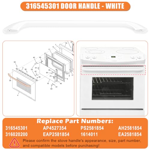 Upgraded 316545301 Oven Handle for Frigidaire Stove Door Handle Replacement - Image 6