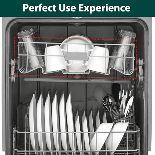 5304535380 Dishwasher Upper Rack Replacement Parts for Frigidaire Dishwasher Upper Basket Drawer Dish Rack Kenmore Crosley FFCD2413US4A FBD2400KB12B FFBD2406NS9B Top Dishrack Tray Assembly 1 Pack - Image 8
