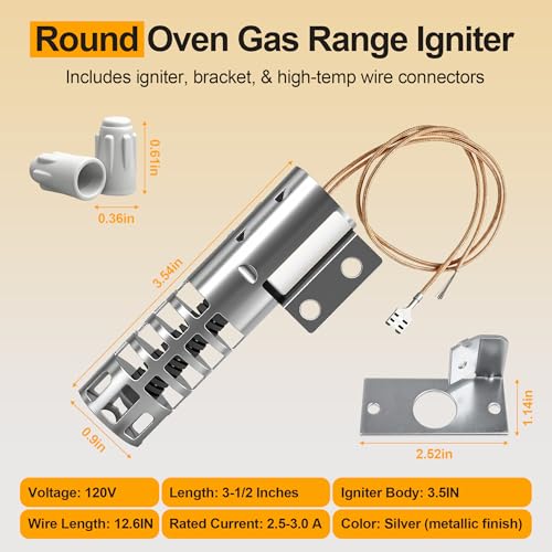 WB2X9154 Oven Igniter Replacement for GE Hotpoint Kenmore XL44 Gas Range - Image 8