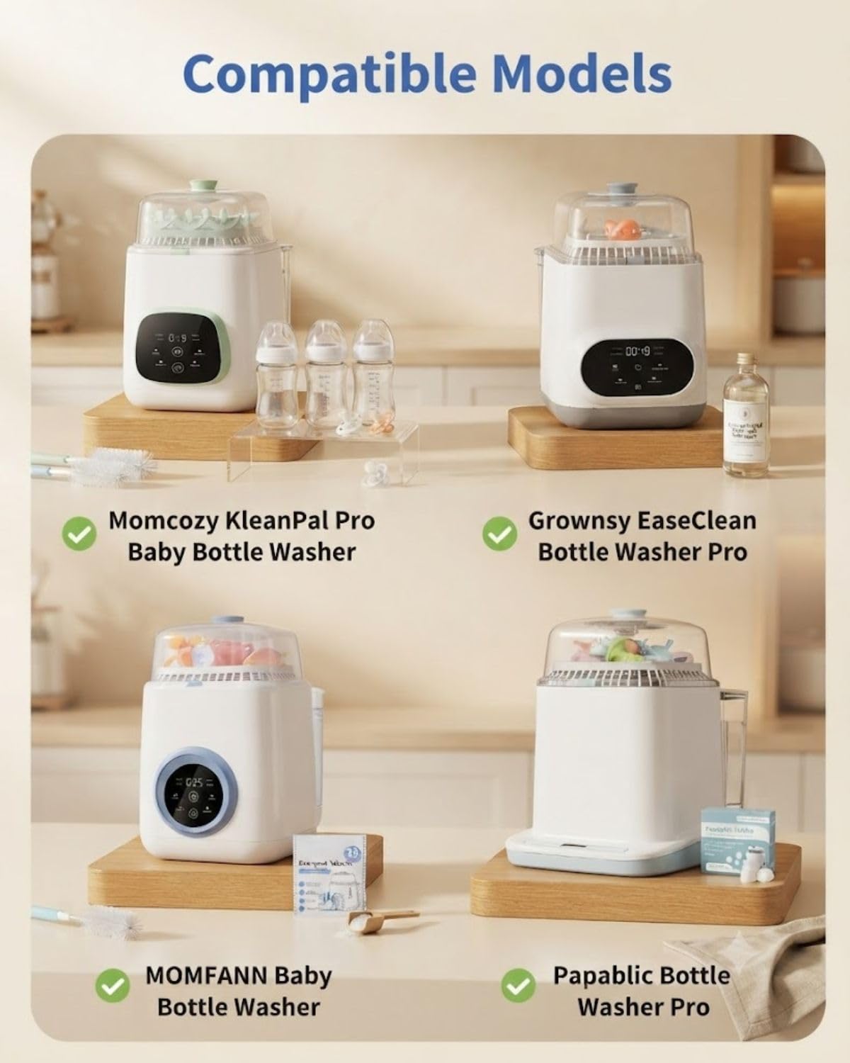 6 Pack Filter Replacement for Momcozy KleanPal Pro Baby Bottle Washer - Image 7