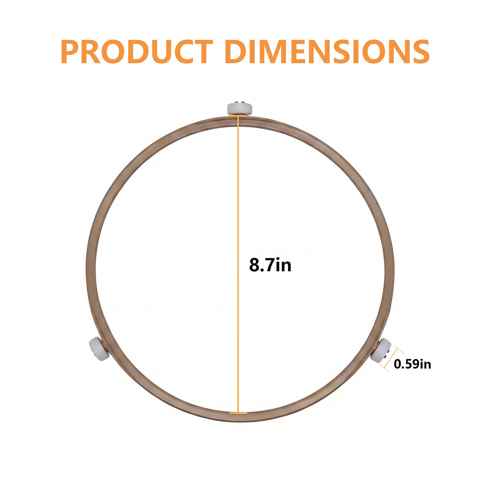 Microwave Turntable Ring Replacement 8.7 Inch,Spinner Ring with 3 Smooth Rollers for Glass Plate Support,Universal Microwave Oven Spinner Parts - Image 6