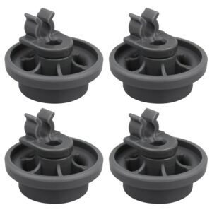 4 Pcs 4581DD3003B Dishwasher Lower Rack Wheels, Bottom Dishrack Roller Assembly Replacement part Compatible with LG Dishwasher Replaces 4581DD9002B 1372292 AP4437752 EA3523051 AH3523051 PS3523051
