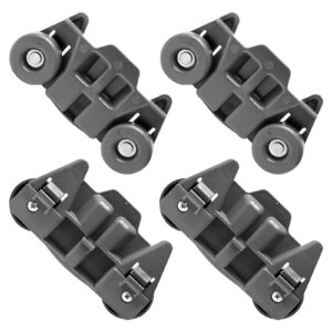 Upgraded W10195416V W10195416 Dishwasher Wheels Lower Rack for Kitchenaid Dishwasher Rack Wheels Whirlpool Maytag Kenmore Dishwasher Rack Parts AP5983730, PS11722152 Replacement Dishwasher Wheels