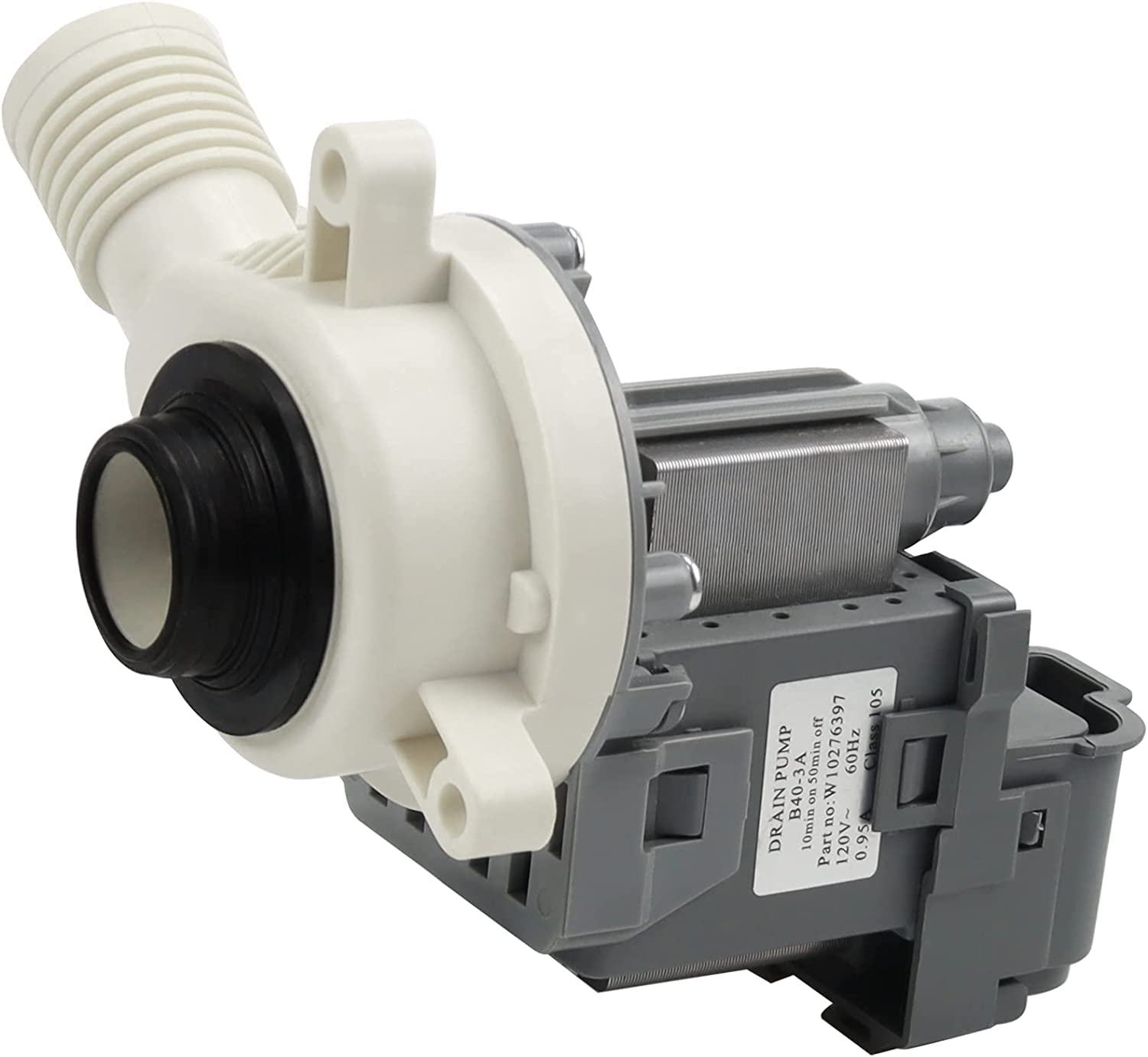 W10276397 Washer Drain Pump for Whirlpool Kenmore Mayt-ag Washing Machine-Replaces WPW10276397VP B40-3A 1874334 AP6018417 LP397(10 Years WARRANTY) - Image 7