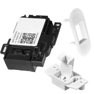(𝟐𝟎𝟐𝟔 𝐔𝐩𝐠𝐫𝐚𝐝𝐞𝐝) WH01X27954 Washer Lid Lock Switch WH01X24381 Washer Lid Lock Bezel WH02X24399 Washer Lid Lock Striker - Compatible with GE Hotpoint Top Load Washer Replacement (3 PACKS)
