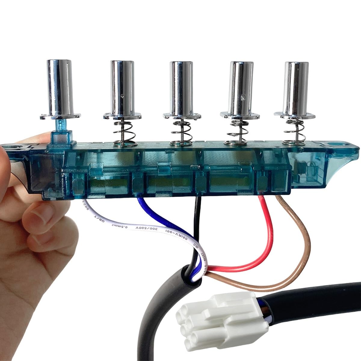 ADZJOY 4/5 Button Old Range Hood Switch Button Universal Accessories Replacement Control Panel Kitchen Appliance Range Hood Parts(5-Button) - Image 6