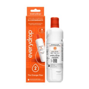 everydrop by Whirlpool Ice & Water Refrigerator Filter 2, Orange, EDR2RXD1