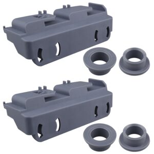 2 Pack WD28X27241 Dishwasher Lower Rack Wheels and Carrier Kit Replacement Part Compatible with GE Dishwasher Baskets Roller Assembly L and R Side,Replaces for WD12X10439 WD12X10438 WD12X10446