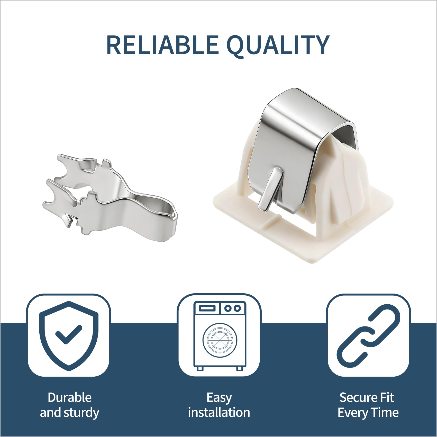 Hufopik 2 Pairs 279570 Dryer Door Latch Strike Kit Replacement Part - Exact suitable for Whirlpool Kenmore Roper KitchenAid Dryers - Replaces PS334230 AP3094183 279570VP 14205029 236877 420198 - Image 6