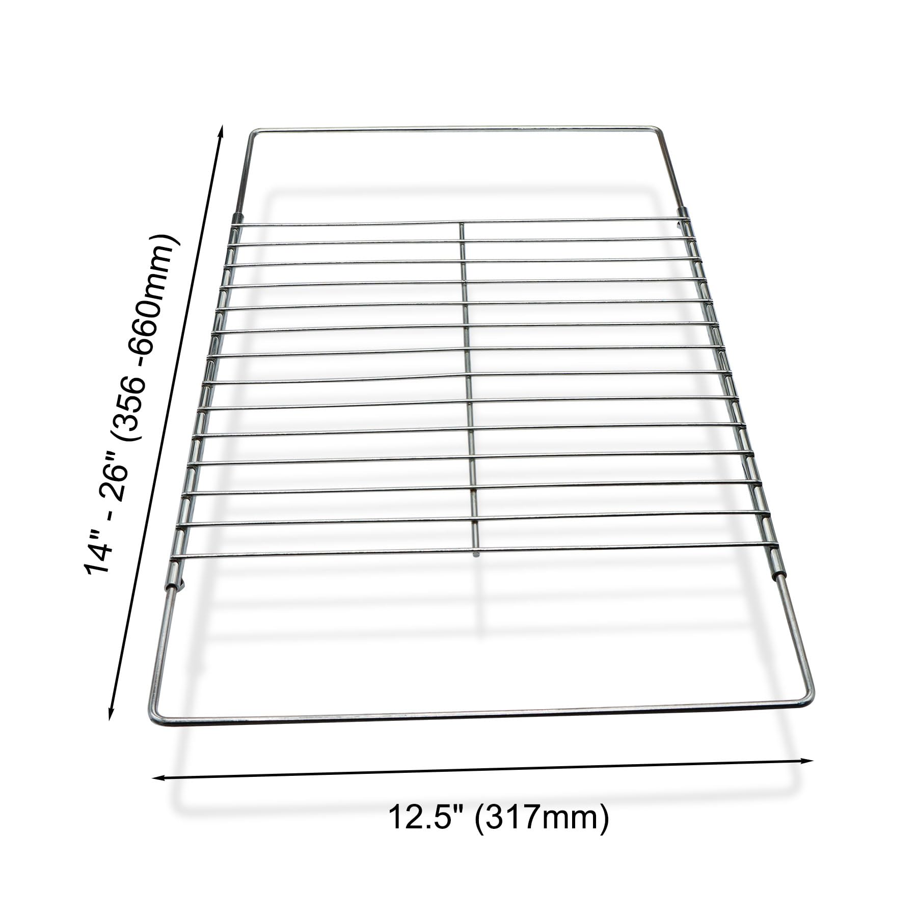 Adjustable Extendable Oven Rack, Wire Racks, Universal Telescopic Oven Cooker Shelf Rack For Whirlpool Frigidaire GE Kenmore Ovens. Adjusts from 14.5 Inches - 25.5 Inches Wide. - Image 3