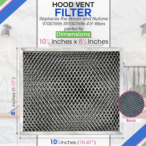 Stove Vent Filter 10.5"x8.8" 97007696 Fits Nutone Broan Range Hood Filter - Image 6