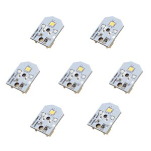WR55X11132 Refrigerator Light Replacement LED for GE Refrigerator (7 Pcs)