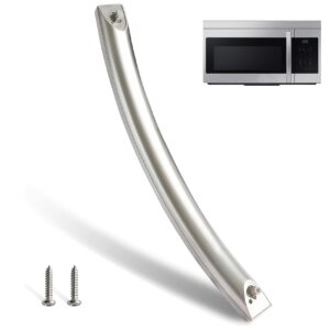 New Upgraded ME16A4021AS Microwave Door Handle, DE94-04313F Assembly Handle Compatible with Samsung ME16A4021AS/AA Microwave, Replaces for Samsung Microwave Door Handle ME16A4021AS, Same as OEM Handle