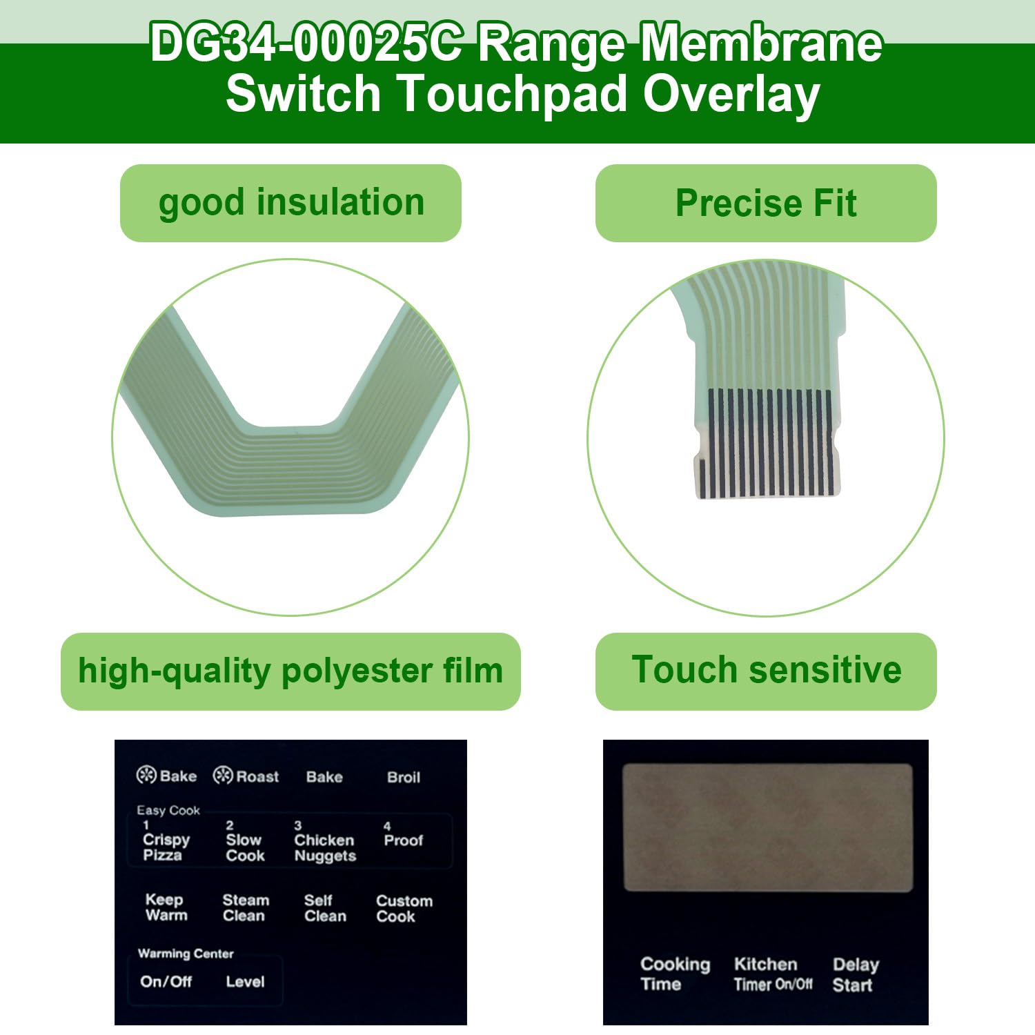 DG34-00020A Range Membrane Switch Touchpad Overlay-Compatible with Samsung - Image 5