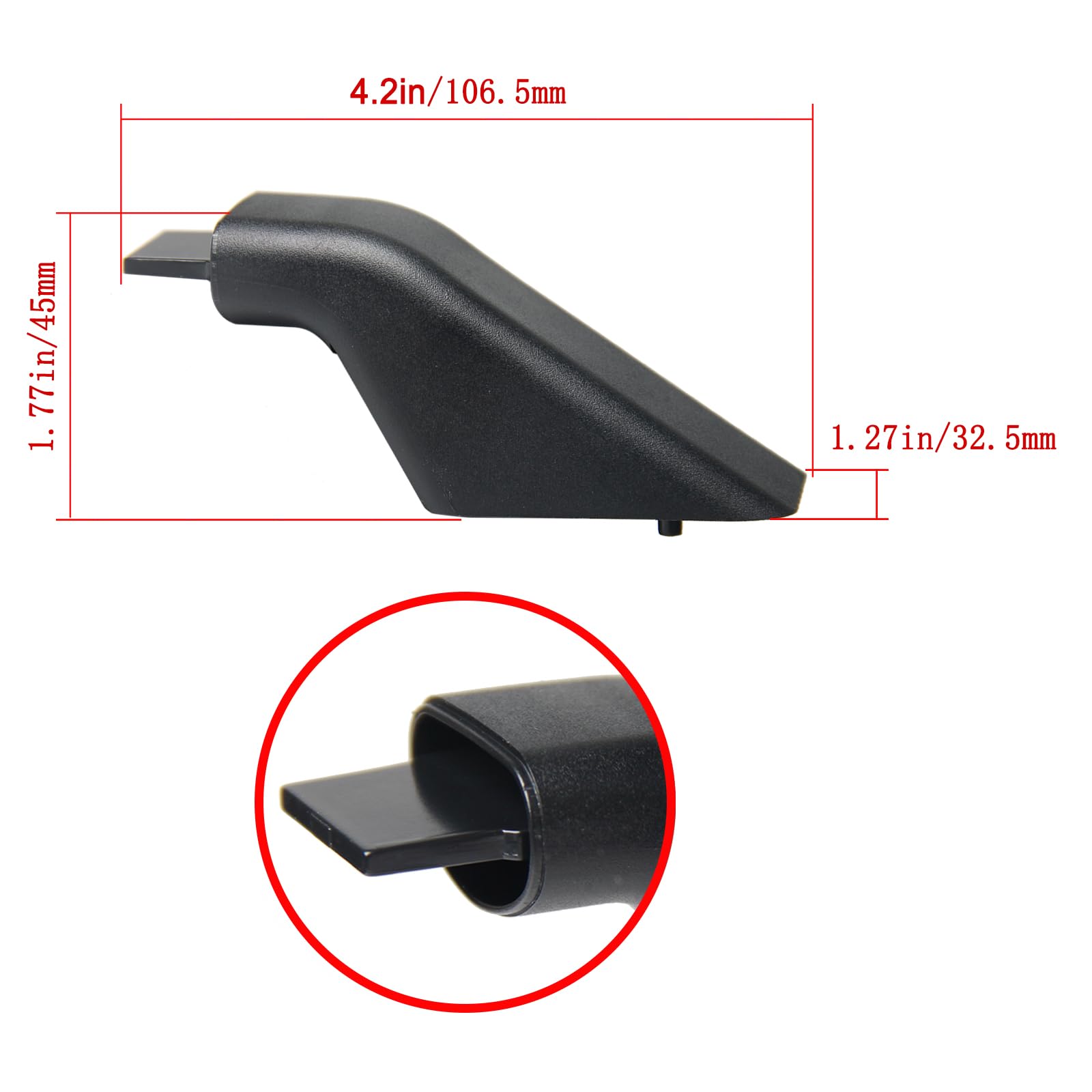 JTEYINH 2 Pack WB7X7183 oven handle replacement Black Oven Handle End Cap for Compatible General Electric (GE) Wall Stove/Oven/Range Replaces AP2019449 WB15K5069 268072 AH256613 EA256613 WB07X7321