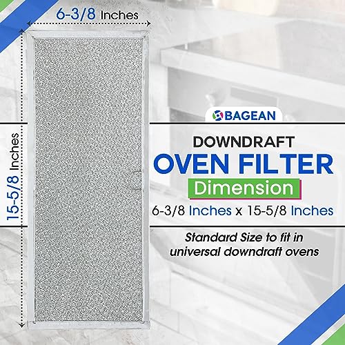Downdraft Stovetop Filter Replacement for 71002111 Jenn Air Filter Downdraft 15.6” x 6.4” - Range Oven Filter Fits Into Jennair Downdraft Filter Vent and Protects the Stove Fan (2-Pack) - Image 8