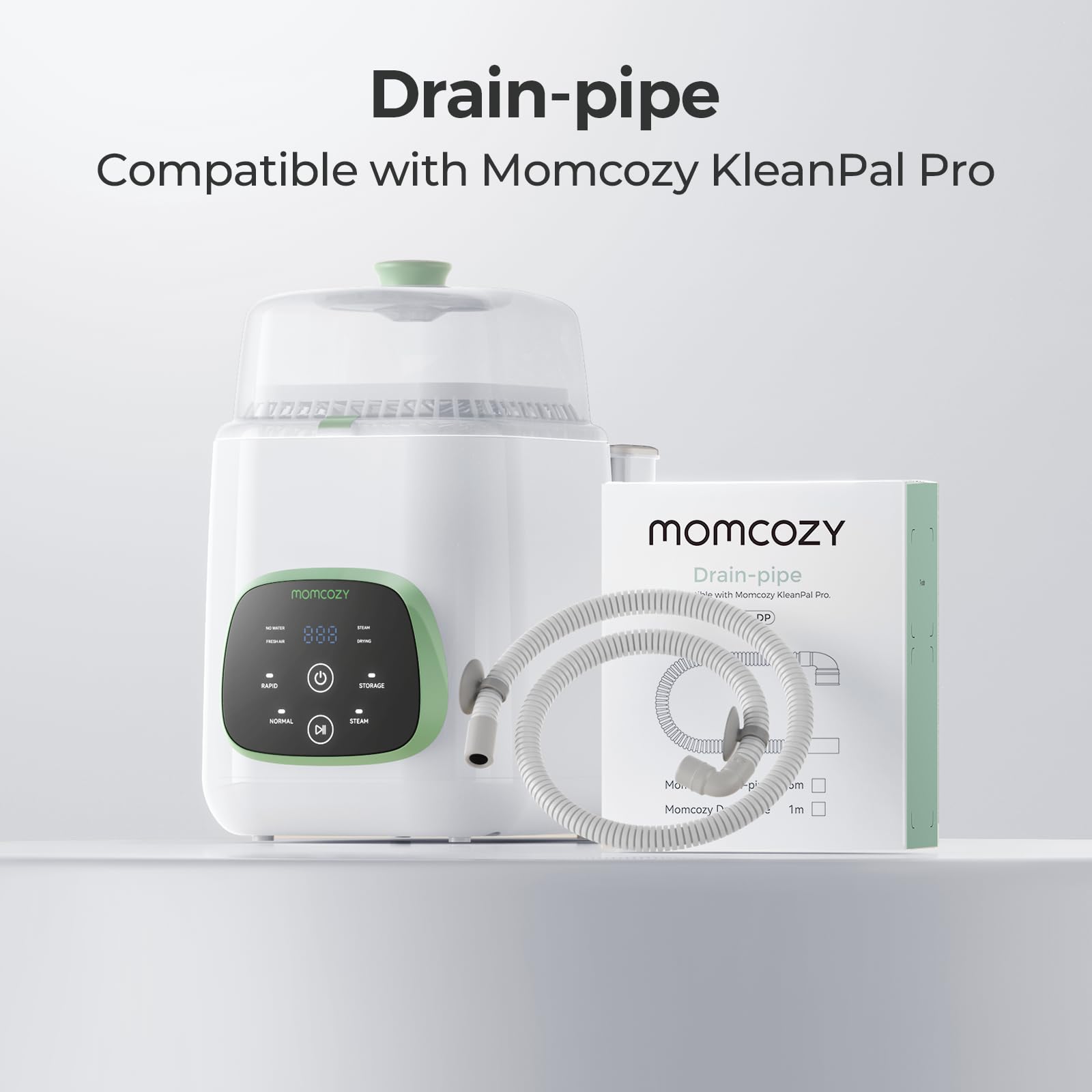 Momcozy Soft & Safe Drain Hose for KleanPal Pro Baby Bottle Washer – Flexible, Durable Replacement Accessory for Easy Water Drainage (1M) - Image 4