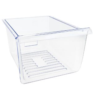 WP2256704 Refrigerator Crisper Drawer (clear) Compatible with whirlpool, kenmore, amana, maytag etc. Refrigerator Crisper Pan 2256704 replace 1469225, PS11739936, AP6006849, EAP6006849 etc.
