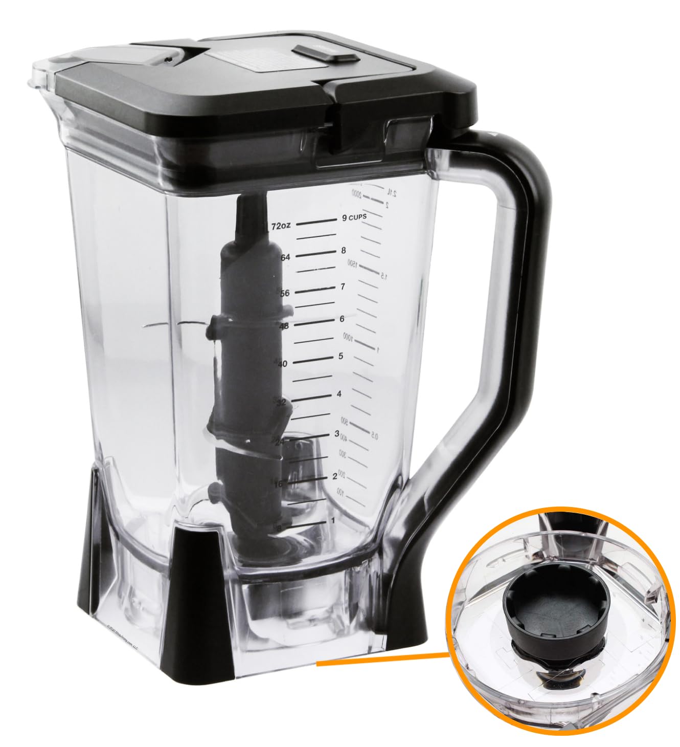 Replacement 72oz XL Pitcher with Lid and 6-Blade Assembly Compatible with Ninja Blender BL660, BL770, BL771, BL773, BL740, BL780