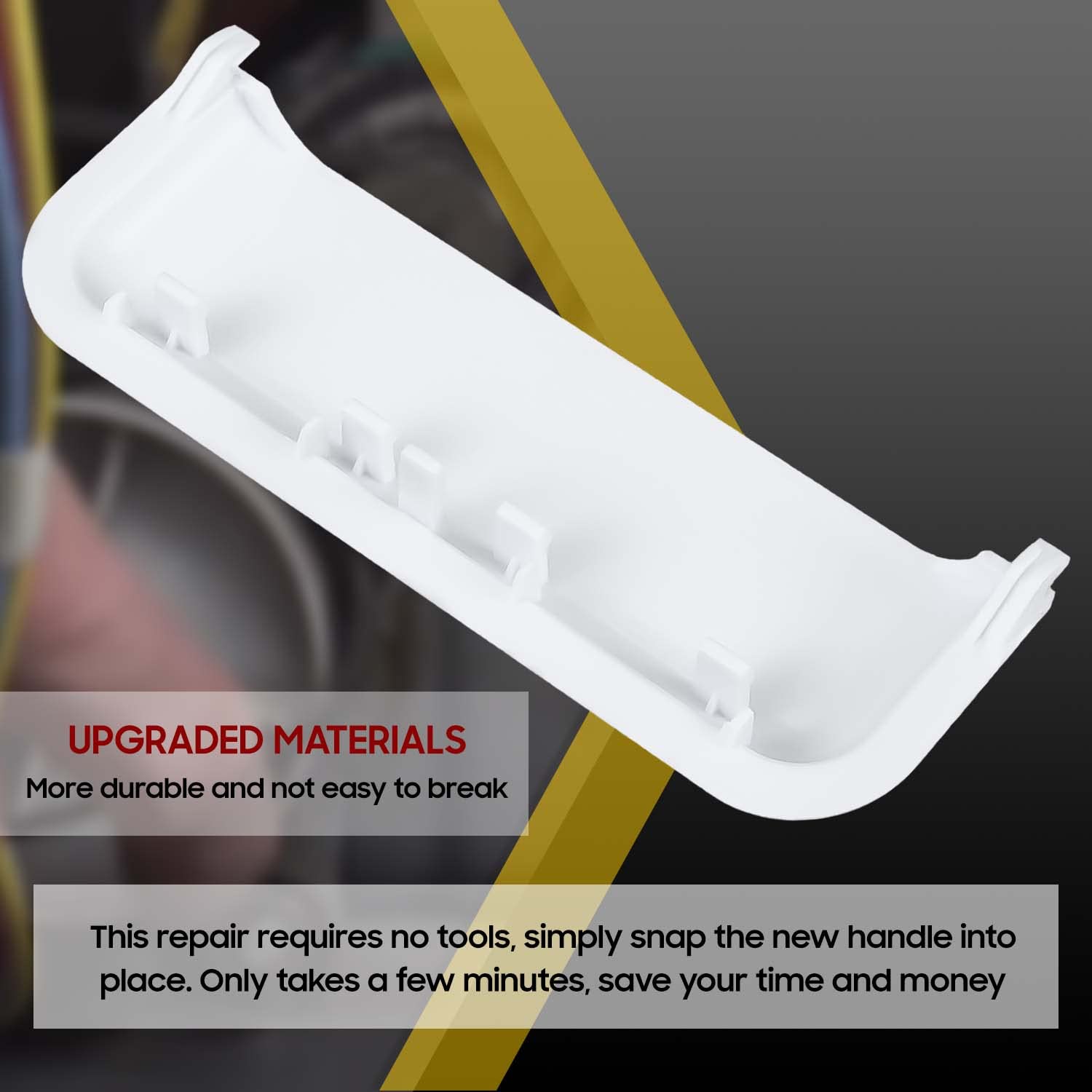 Seentech Upgraded W10861225 W10714516 Dryer Door Handle - Compatible with Whirlpool Kenmore Dryer – Replace: AP5999398 W10861225VP W10714516 PS11731583 (1) - Image 5