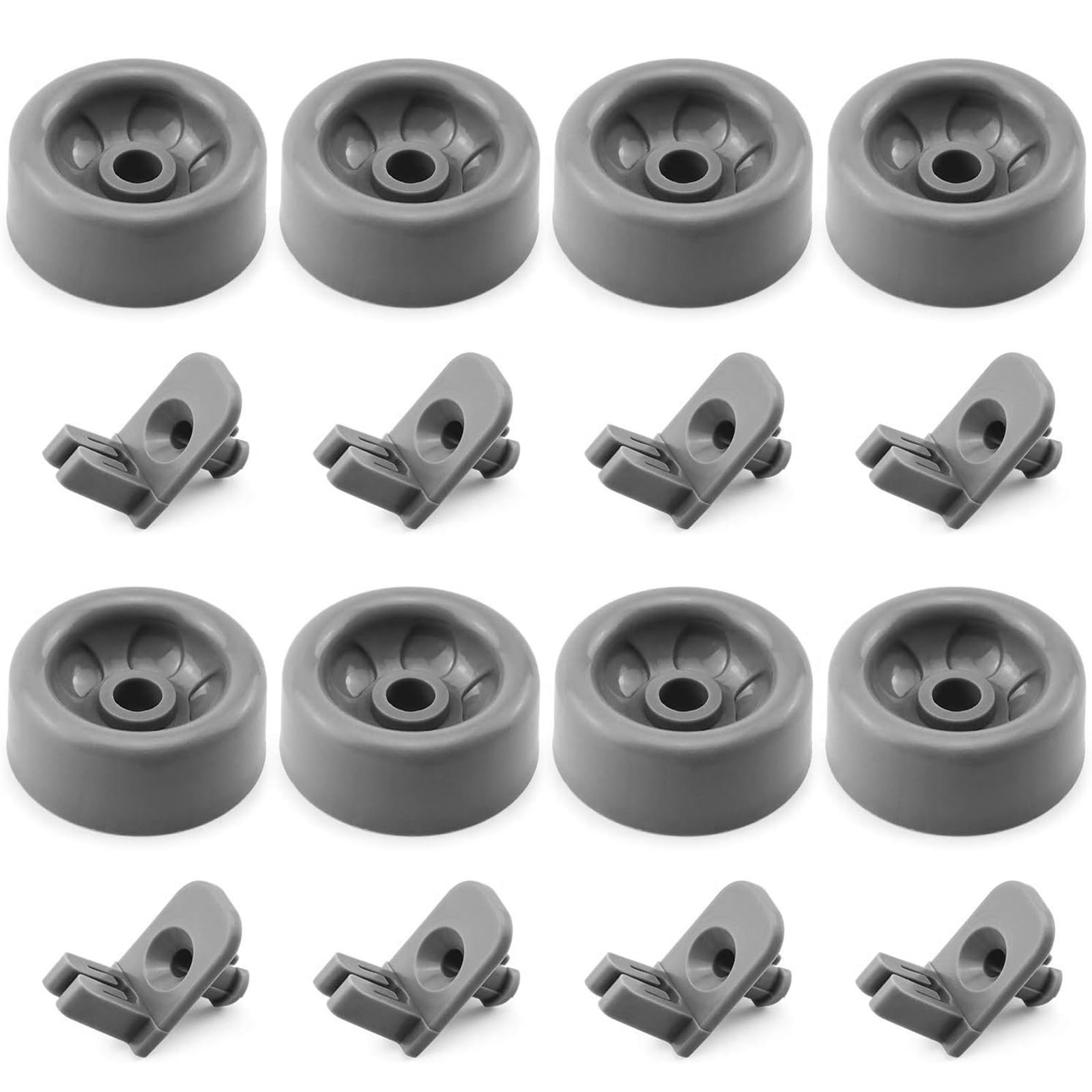 8 Pack WD35X21041 Dishwasher Wheels Lower Dishrack Roller Axle Kit Compatible with GE Dishwashers Replaces WD12X10136 WD12X10277 WD12X10261 WD12X10107