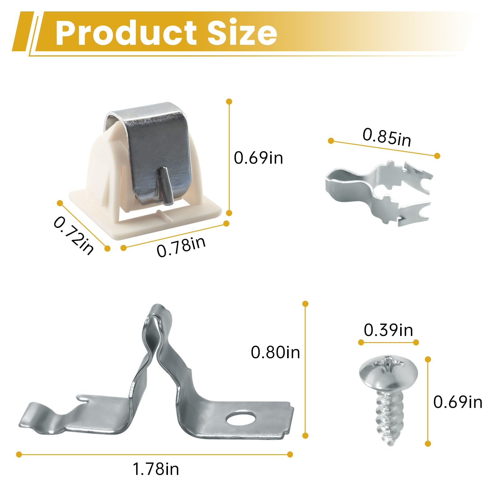 279570 Dryer Door Latch Strike Kit,Durable Replacement Part for Whirlpool, Maytag,Kenmore KitchenAid Roper GE Dryers Dishwasher,AP3094183 696144 690081 PS334230 236877 420198 - Image 8
