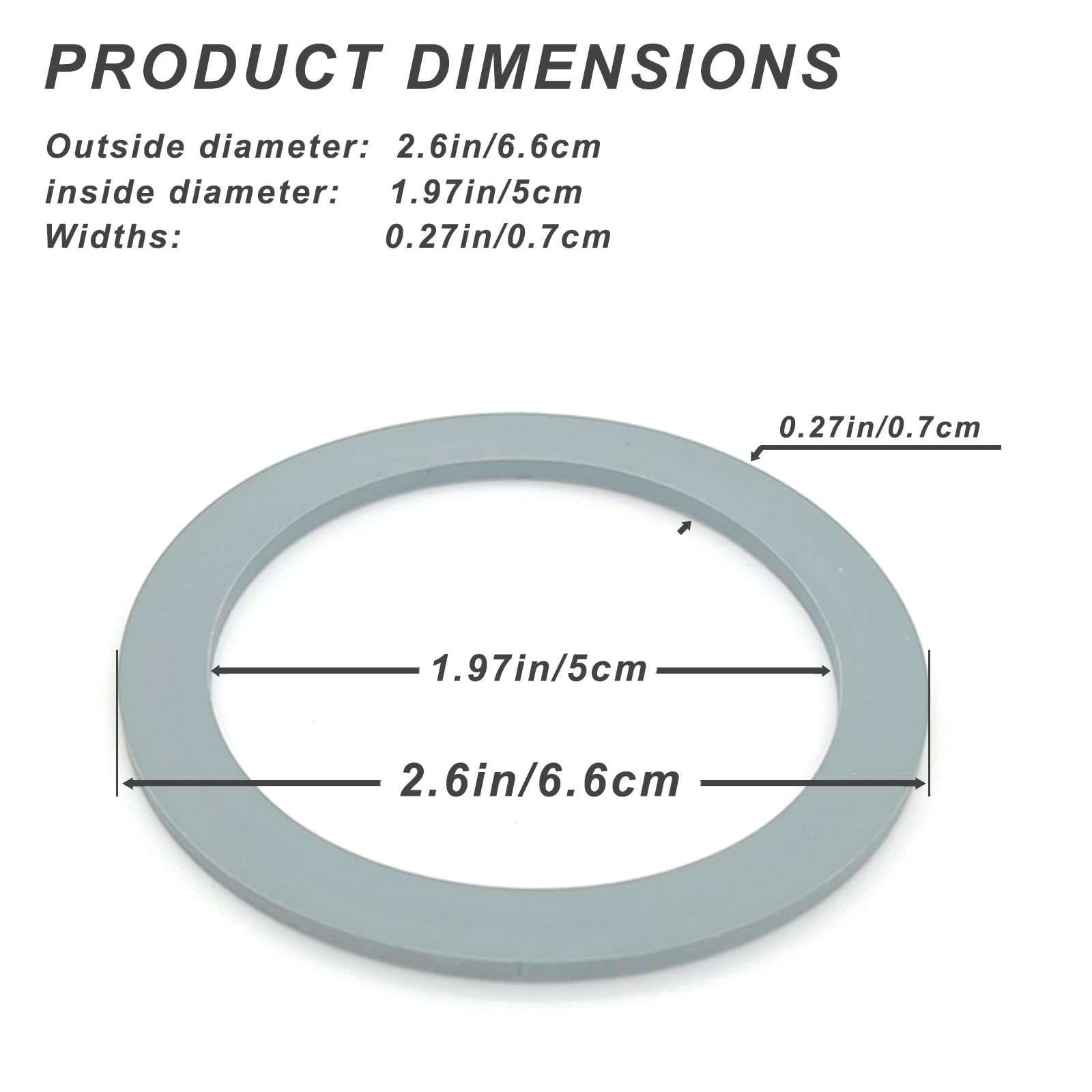 2 Pack of Blender Replacement Parts Blender Ice Crusher Blade with 4 Rubber O Ring Sealing Ring Gasket for Oster Osterizer