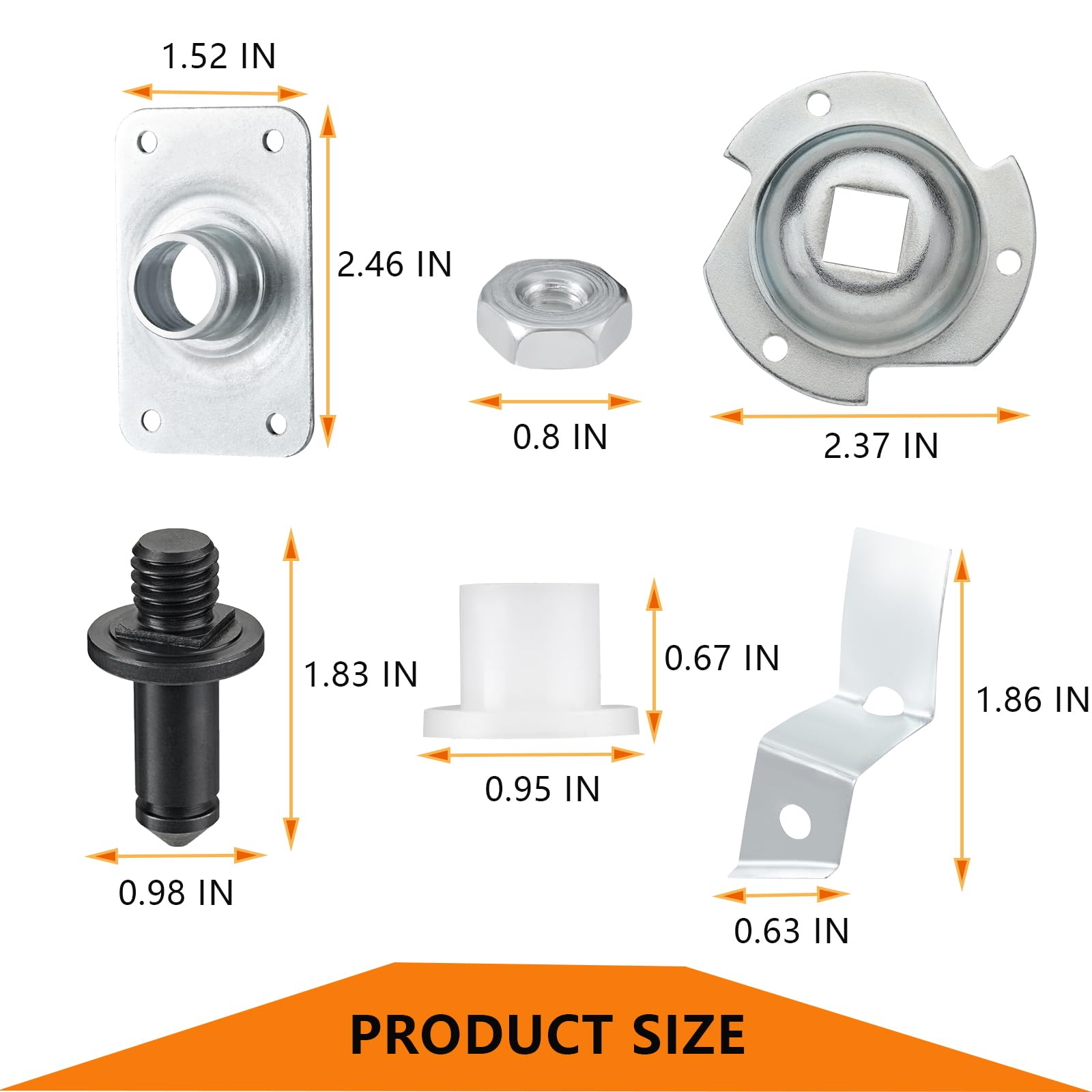 WE25X205 WE25M40 Dryer Drum Bearing Replacemnt Kit Contains WE12M29 Drum Drive Belt WE1M333 Drum Bearing Slide - Compatible With GE Hotpoint Replaces AP2619300,784658,PS267529 - Image 6