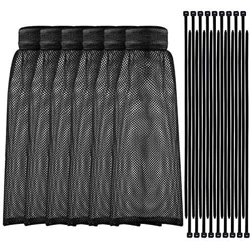 Shappy 24 Pack Washing Machine Lint Traps with Cable Ties (Black)