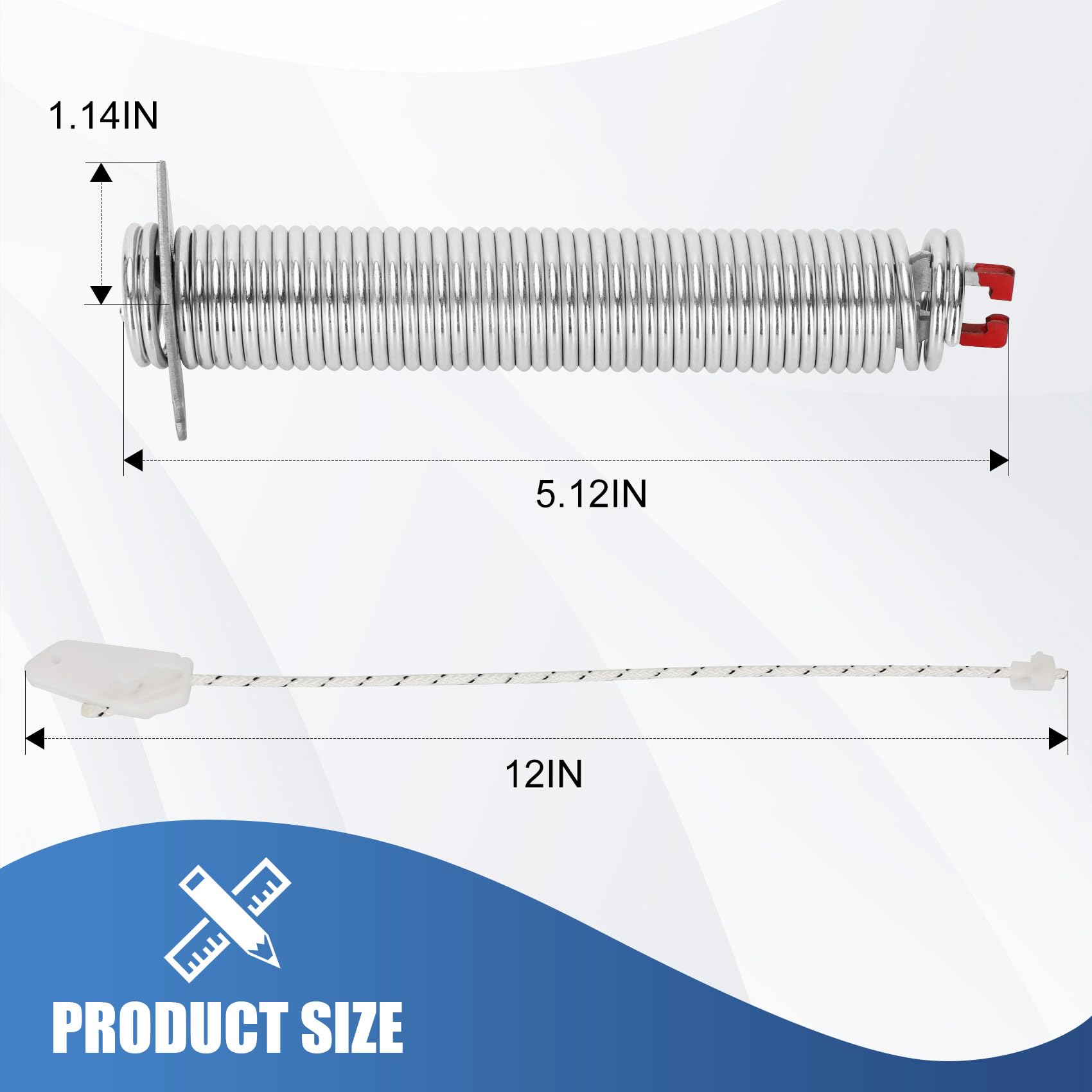 2025 Upgraded 00754866 Dishwasher Door Spring Kit (Stainless steel) Compatible With Bosch Dishwasher Parts, Replaces AP5804978 PS8770519 00623540 00627230 00659339 00751392 3279707-10 Year Warranty - Image 3
