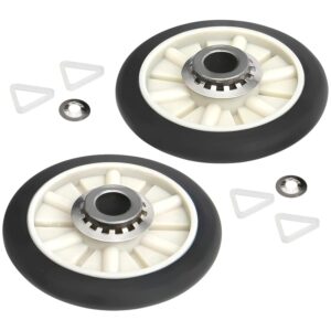 Seentech 349241T Dryer Drum Roller Kit - Exact fit for Whirlpool KENMORE SEARS clothes dryers - Replaces: AP3098345, 337089, 3389901, 3397588, 3397590, 340352