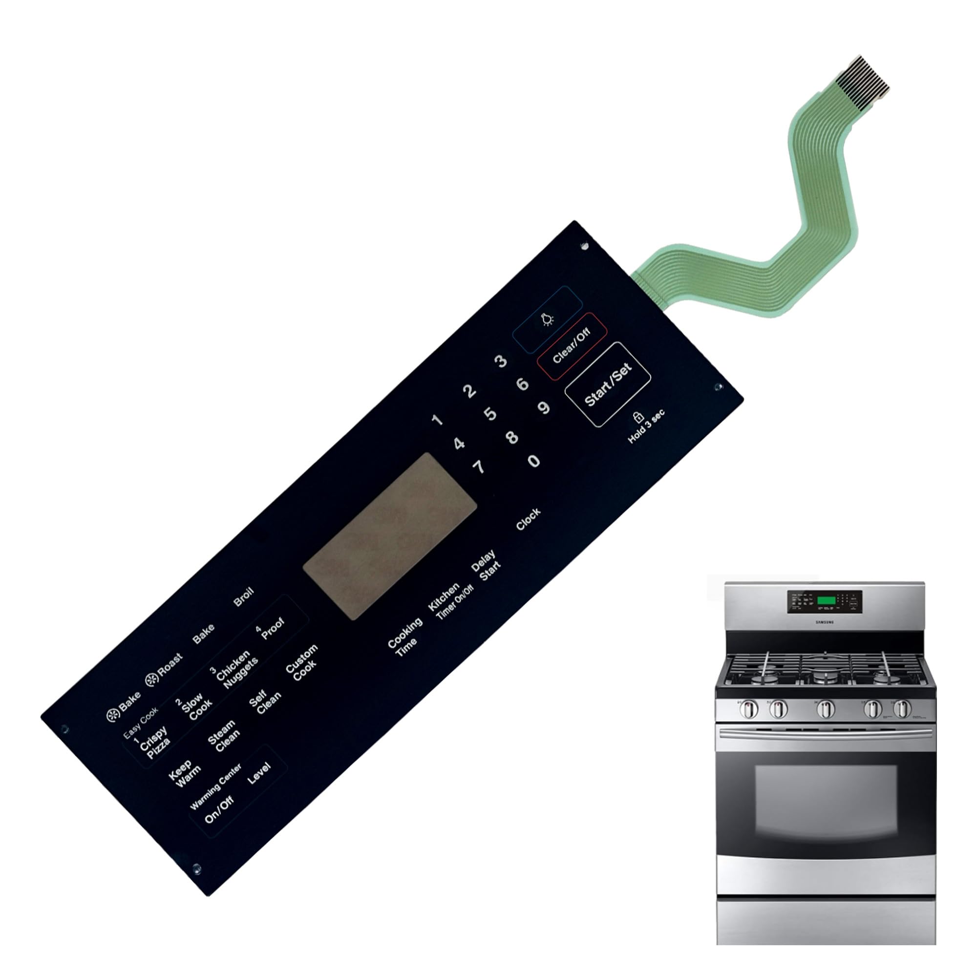 DG34-00020A Range Membrane Switch Touchpad Overlay-Compatible with Samsung