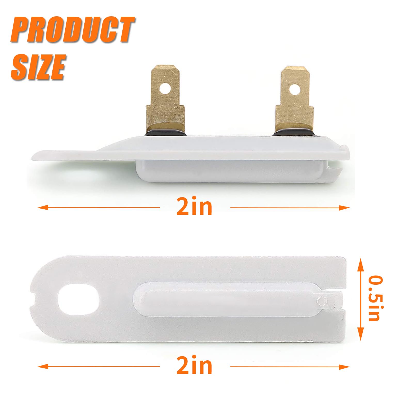 4 Pack 3392519 Dryer Thermal Fuse Replacement Part for Whirlpool Maytag Kenmore Dryers, 3388651, 3392519, 694511, 80005, WP3392519VP (4) - Image 4