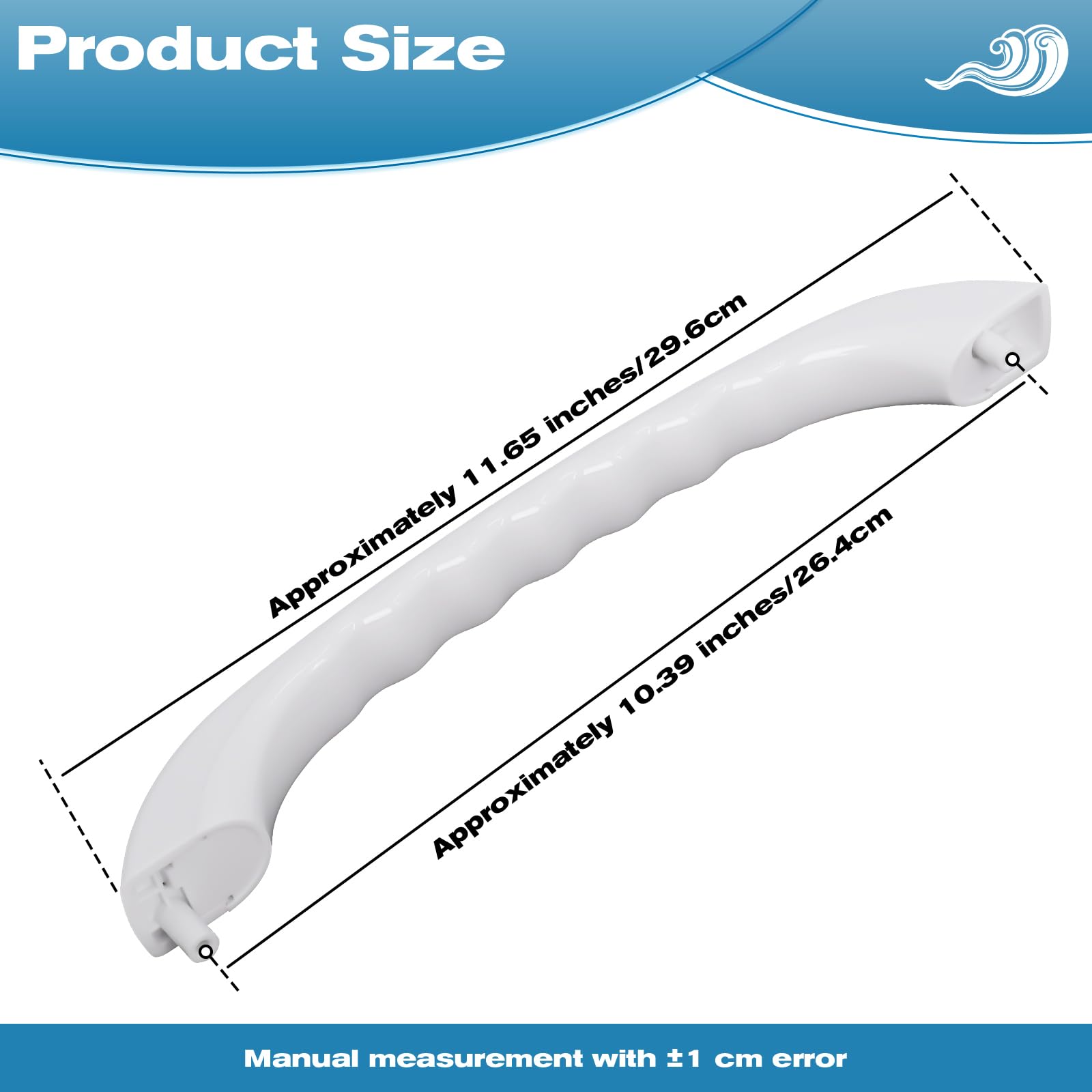 WB15X335 Microwave Door Handle Compatible with Select GE Spacemaker XL - Image 7