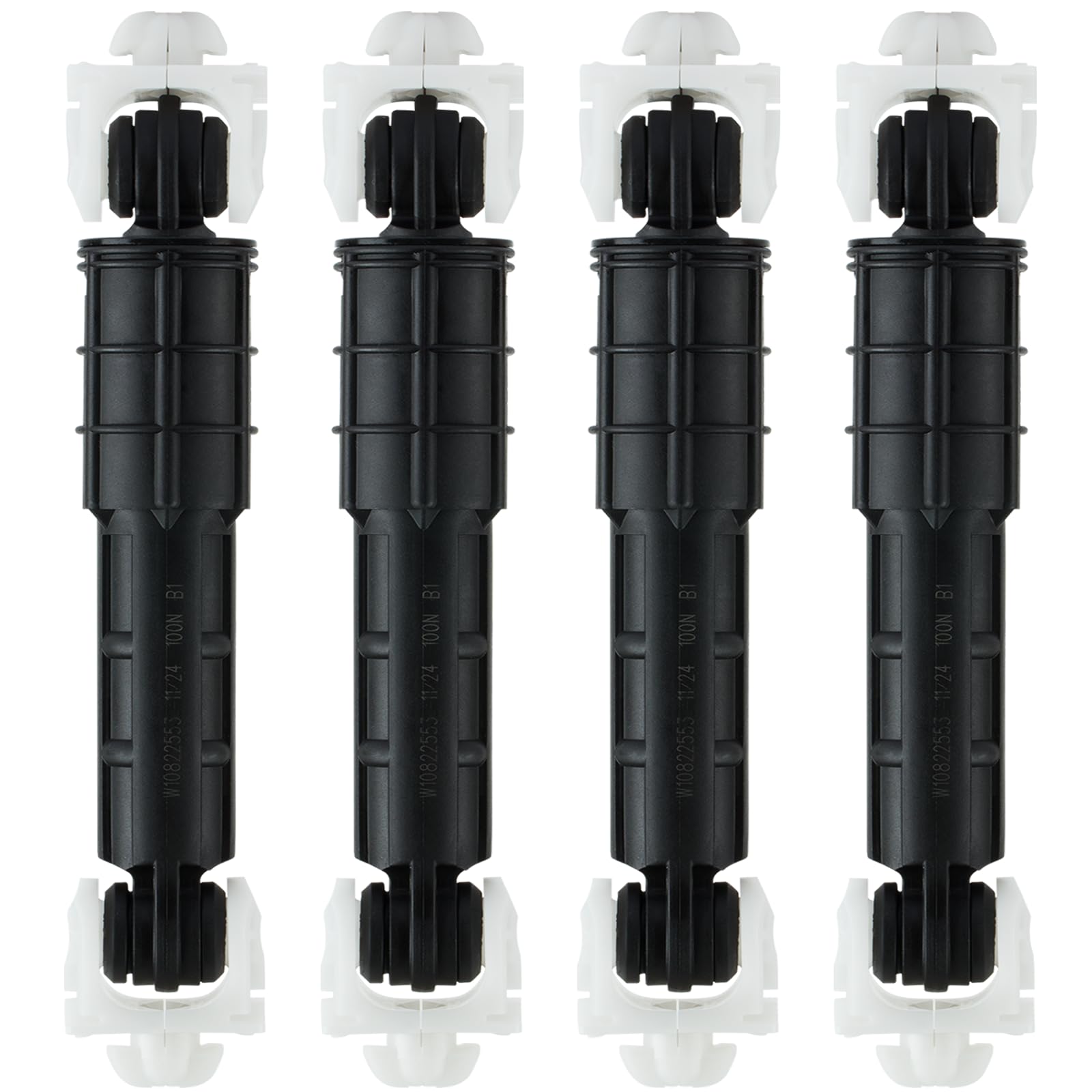 OEM W10822553 8182812 Washer Shock Absorber 4-Pack Compitable for Whirlpool Maytag Amana Kenmore KitchenAid Washer, Replacement Part W10015830 W10261477 W10822553VP 4273183 AP5985209 EAP11723173