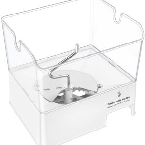 Upgraded WPW10347093 Refrigerator Ice Bucket Compatible with KitchenAid Whirlpool Ice Maker Replacement, Whirlpool Removable Ice Bin W10347100 W10347093 WRF736SDAM14 WRF736SDAM13 Maytag Ice Maker Tray