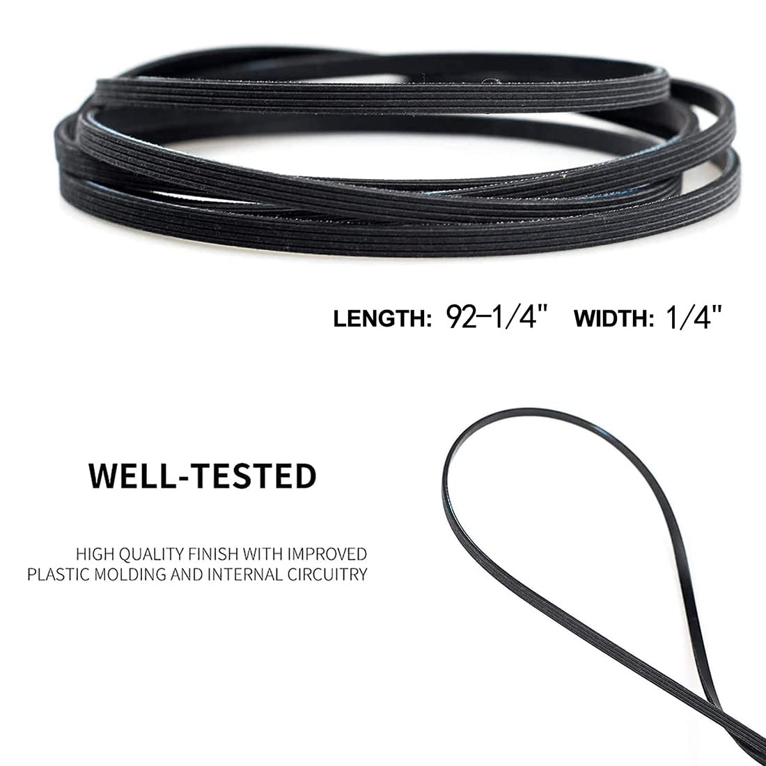 Dryer Drum Drive Belt for Kenmore Series 70 80 100 600& Replaces Model 110