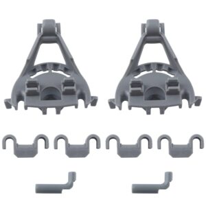 00428344 Dishwasher Bearing Lower Rack Flip Tine Clip Kit Replacement Part Compatible With Bosch Thermador Kenmore Dishwasher Replaces for 418499 00418499 428344 420199 00420199 1999096
