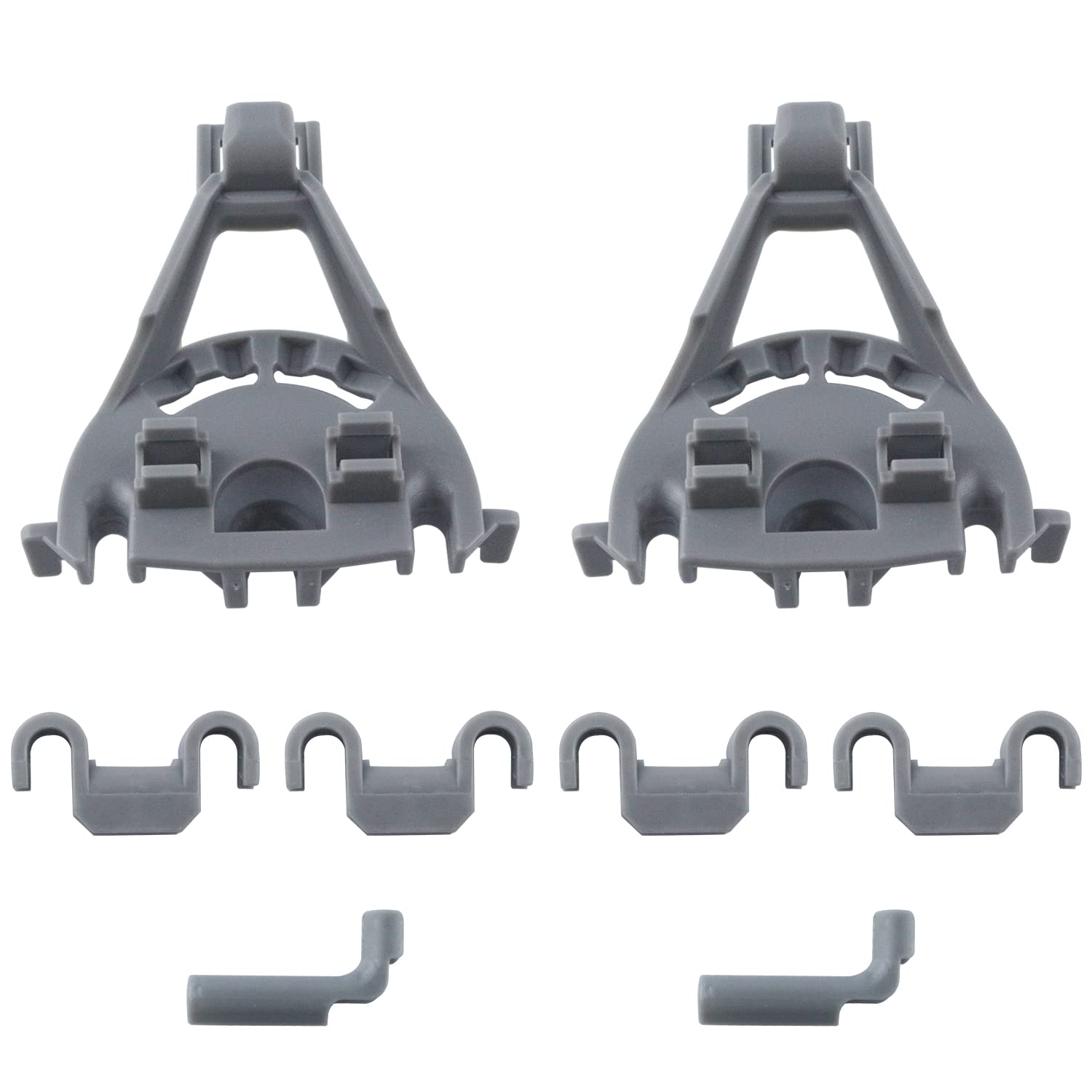 00428344 Dishwasher Bearing Lower Rack Flip Tine Clip Kit Replacement Part Compatible With Bosch Thermador Kenmore Dishwasher Replaces for 418499 00418499 428344 420199 00420199 1999096