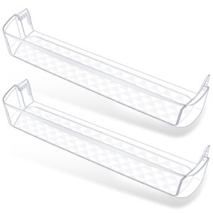 [2 PACK]UPGRADED MAN62570801 Refrigerator Door Bin Compatible with Kenmore LG Refrigerator Door Shelf Replacement LTCS24223S LG Fridge Shelf Replacement PS7794186 AP5681952 LTCS24223D LTWS24223S Shelf