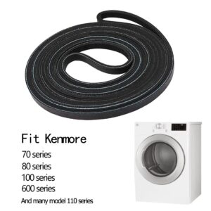 Dryer Drum Drive Belt for Kenmore Series 70 80 100 600& Replaces Model 110
