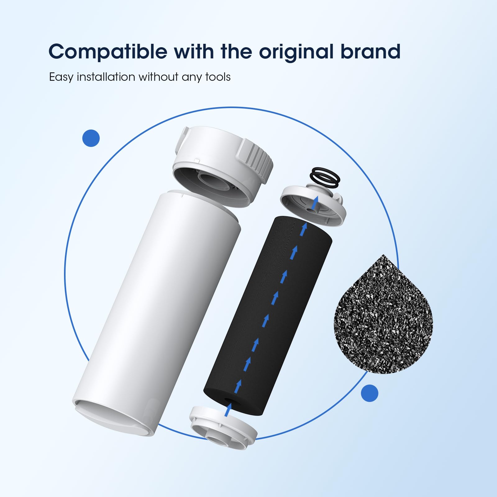 GLACIER FRESH XWFE (Built-in CHIP) Refrigerator Water Filter Pack of 1 - Image 7