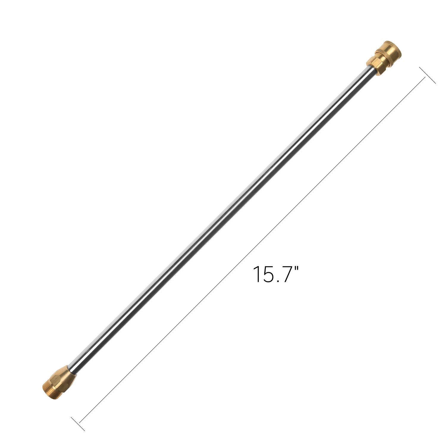 Sooprinse Pressure Washer Wand,Stainless Steel Quick Connect Lance,Replacement Spray Wand,16",5000PSI - Image 4