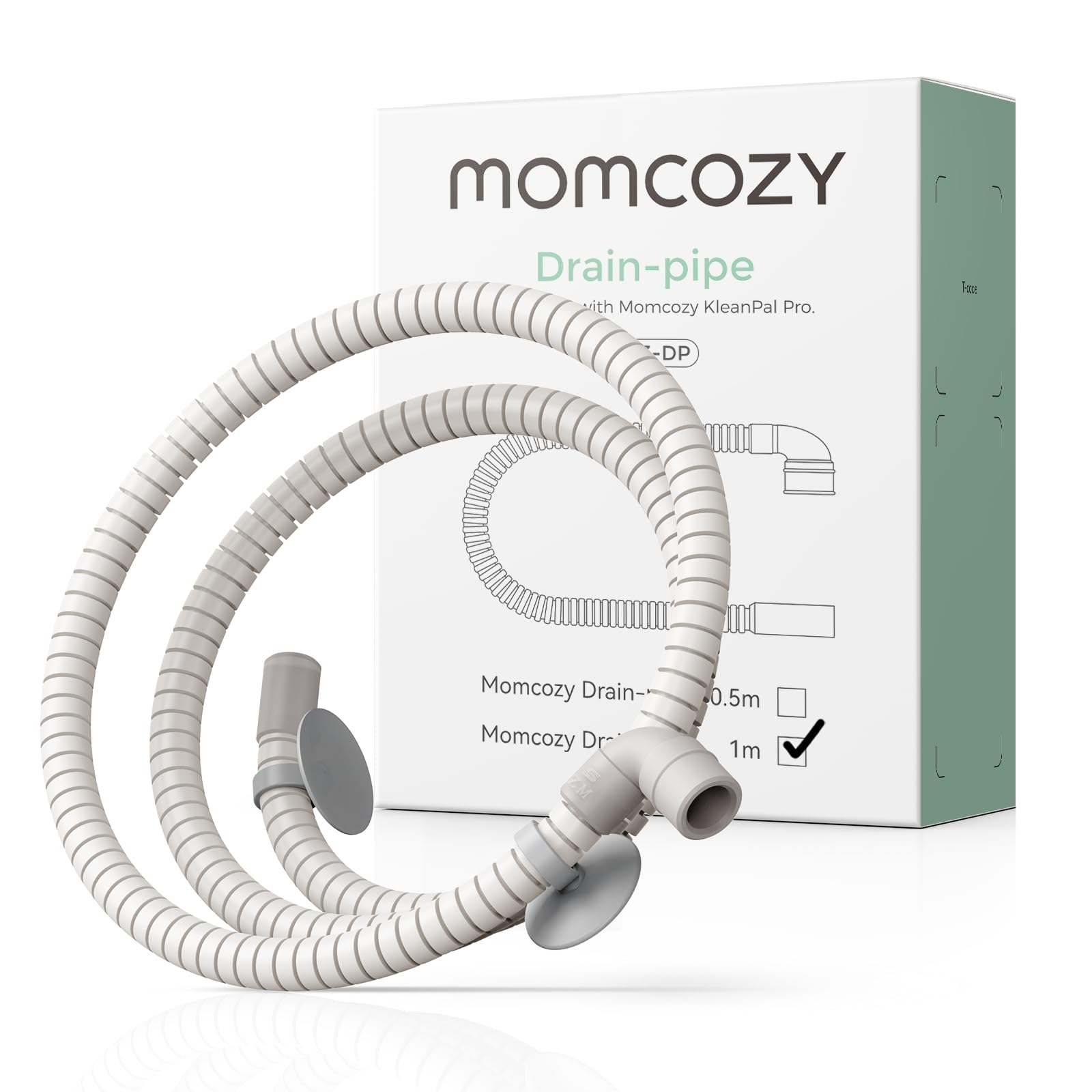 Momcozy Soft & Safe Drain Hose for KleanPal Pro Baby Bottle Washer – Flexible, Durable Replacement Accessory for Easy Water Drainage (1M)